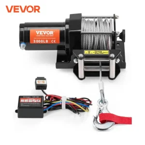 3000lbs ATV/UTV Electric Winch 12V DC Steel Rope Winch